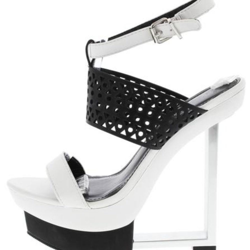 Black and White Sandal
